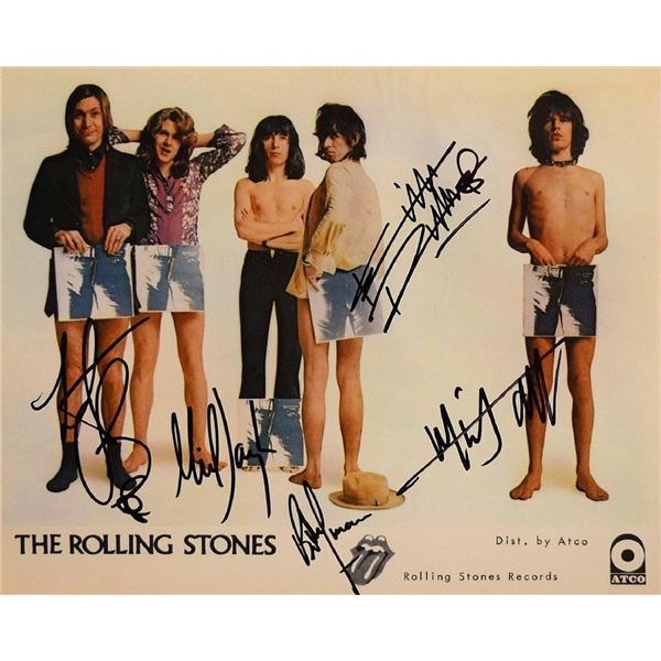 The Rolling Stones facsimile signed promo photo