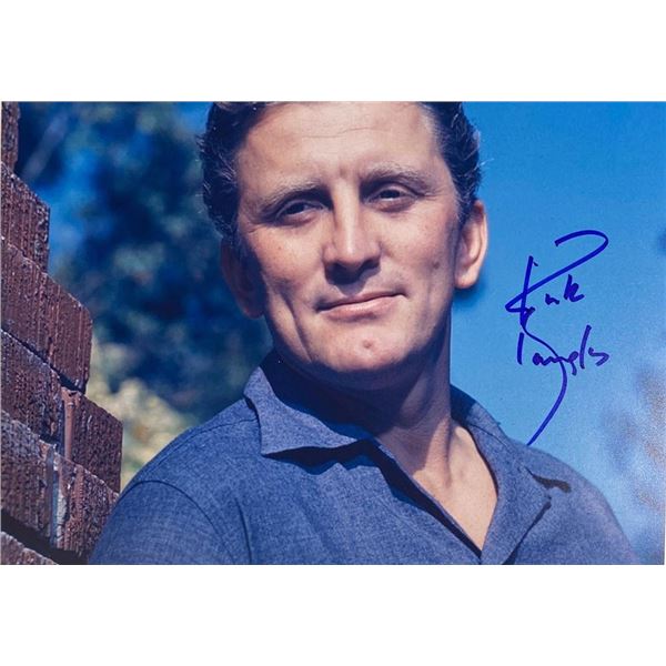 Kirk Douglas facsimile signed  photo