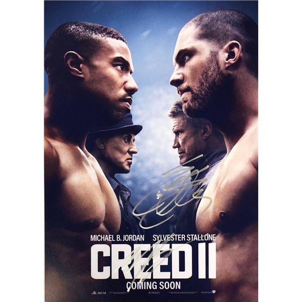 Creed II Michael B. Jordan and Sylvester Stallone facsimile signed movie photo