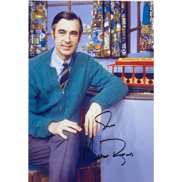Mister Rogers facsimile signed photo