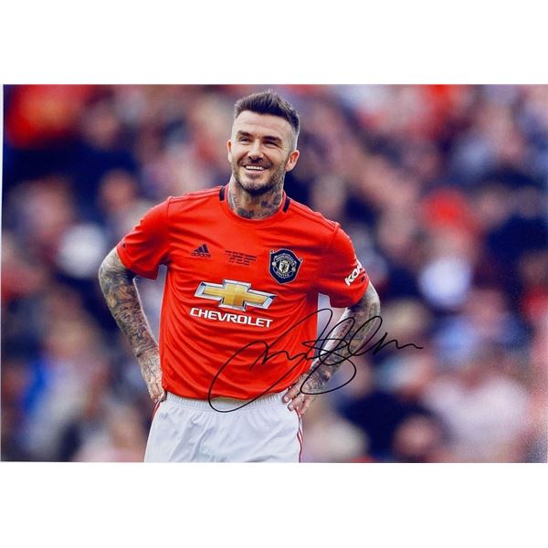 David Beckham facsimile signed  photo