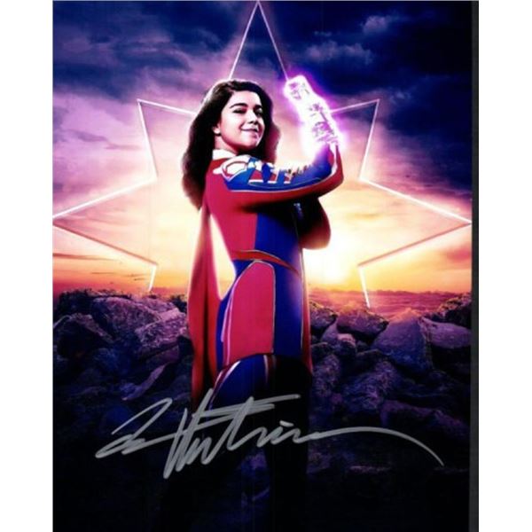 Ms. Marvel Ilan Vellani facsimile signed photo