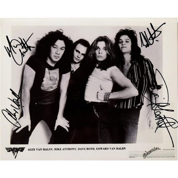 Van Halen facsimile signed promo photo