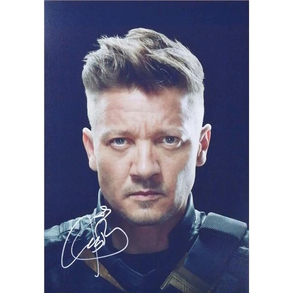 Jeremy Renner facsimile signed photo