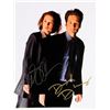 Image 1 : Gillian Anderson and David Duchovny X Files facsimile signed promo photo