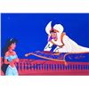 Image 1 : Aladdin Linda Larkin and Scott Weinger facsimile signed  movie photo