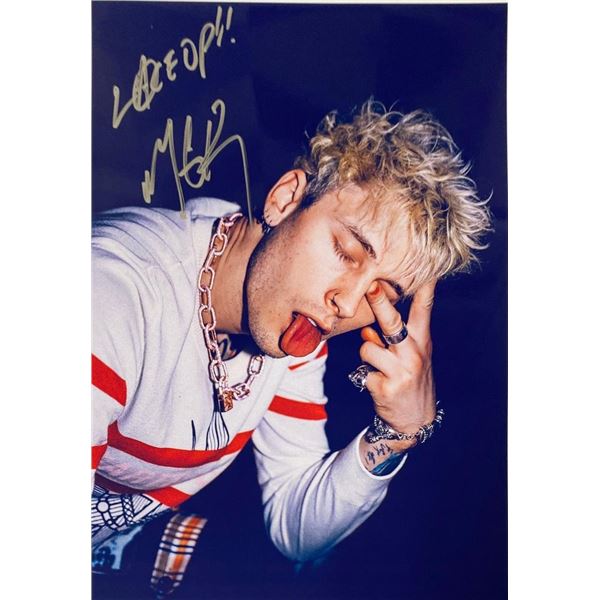 Machine Gun Kelly facsimile signed  photo