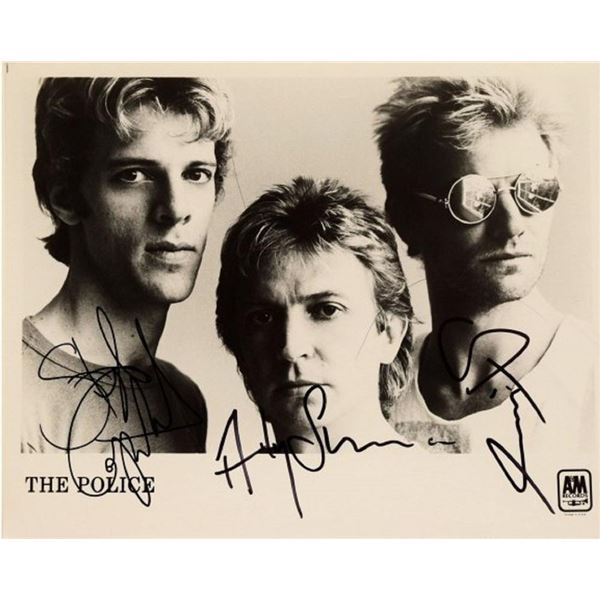 The Police facsimile signed promo photo