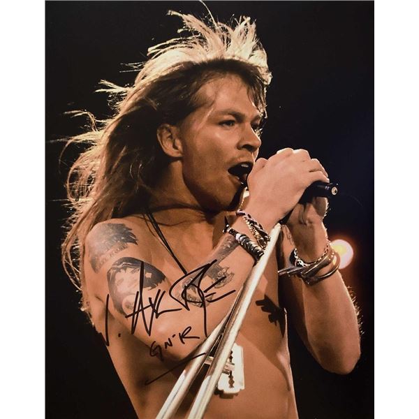 Axl Rose facsimile signed photo