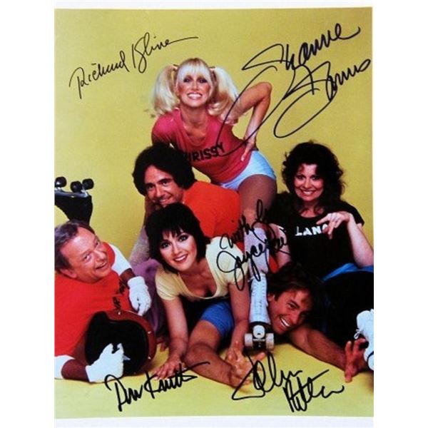 Three's Company cast facsimile signed photo