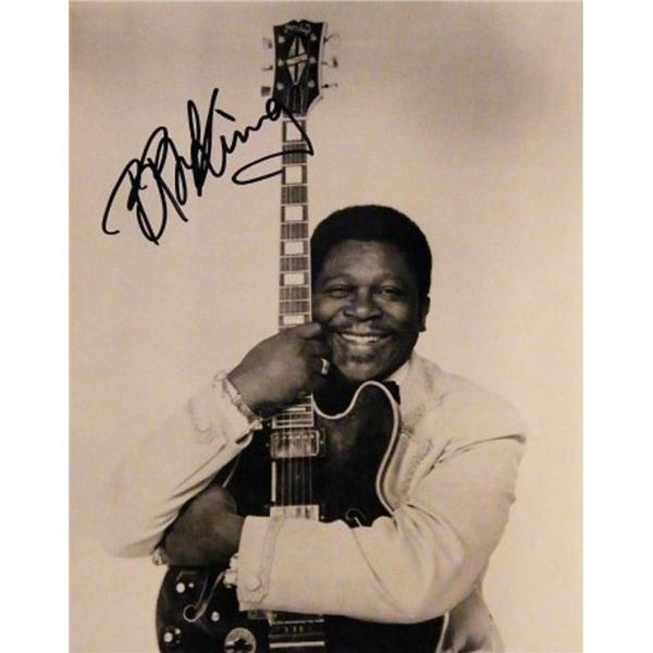 B.B. King facsimile signed promo photo
