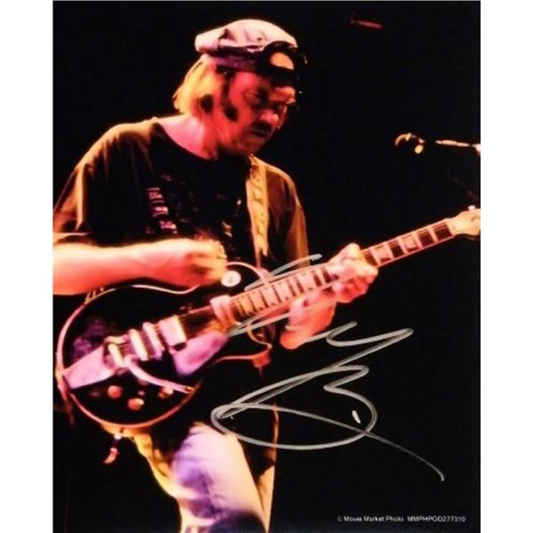 Neil Young facsimile signed photo