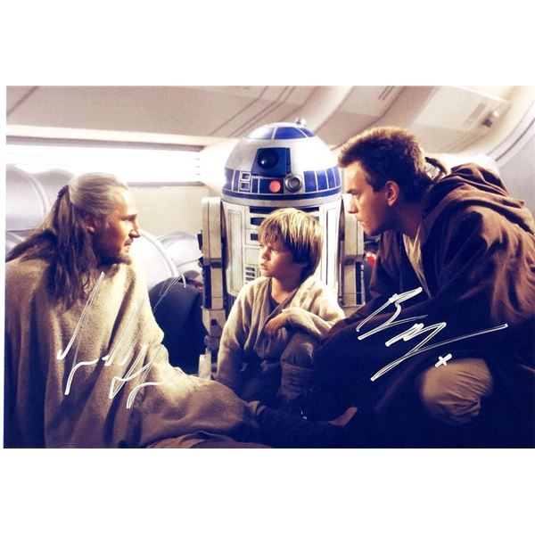 Star Wars: Episode I â€“ The Phantom Menace Liam Neeson and Ewan McGregor  facsimi