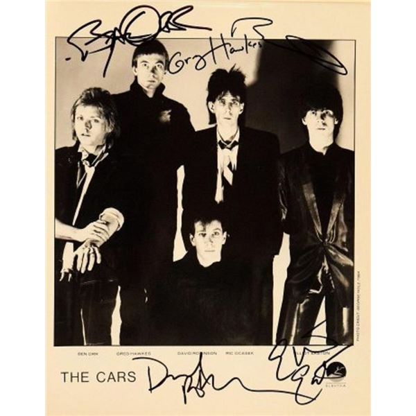 The Cars facsimile signed promo photo
