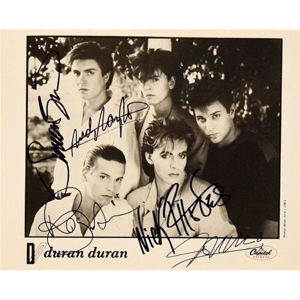 Duran Duran facsimile signed promo photo