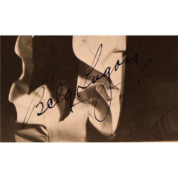 Bela Lugosi signed portrait photo