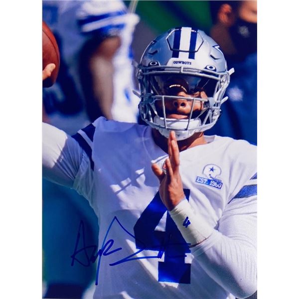 Dallas Cowboys Dak Prescott facsimile signed photo