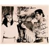 Image 1 : Clayton Moore and Jay Silverheels signed movie still photo
