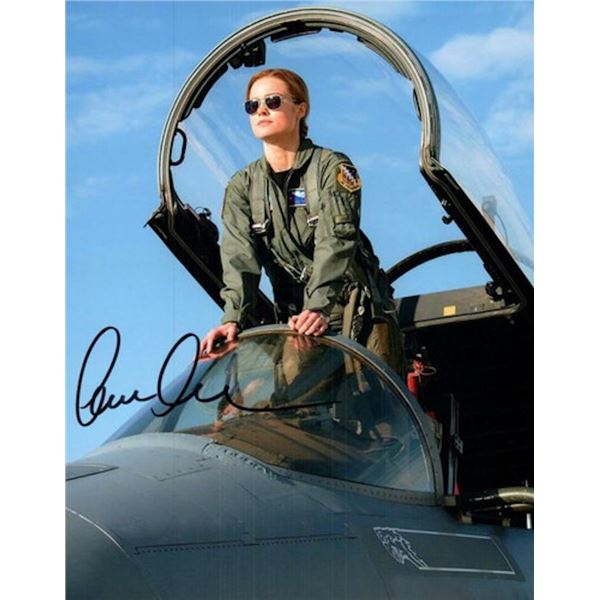 Captain Marvel Brie Larson facsimile signed photo
