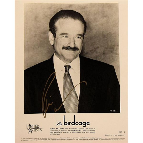 Robin Williams facsimile signed photo