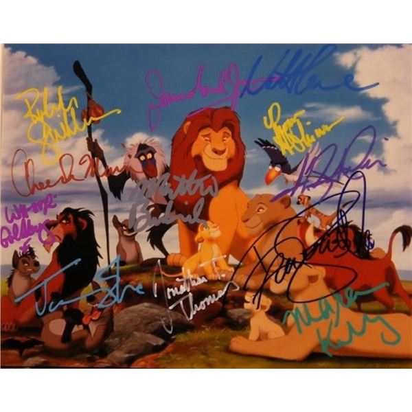 The Lion King cast facsimile signed photo