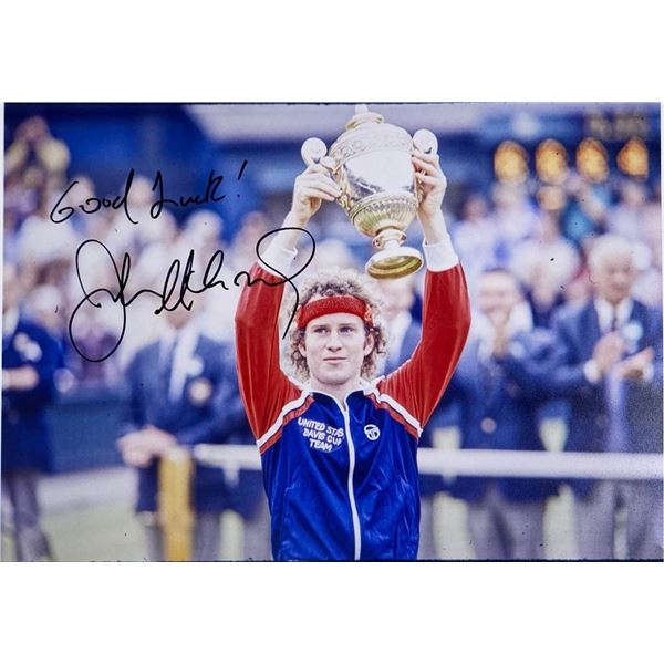 ATP John McEnroe facsimile signed  photo