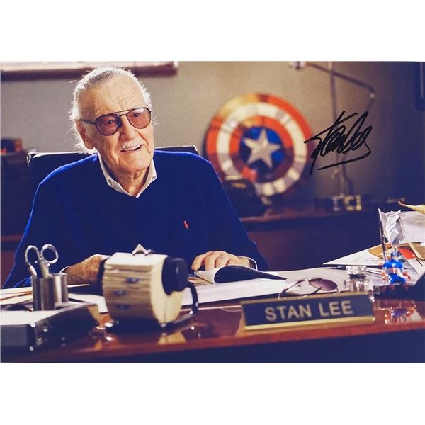 Stan Lee facsimile signed  photo