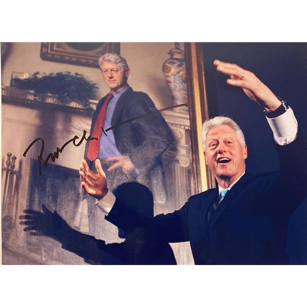 Bill Clinton facsimile signed  photo