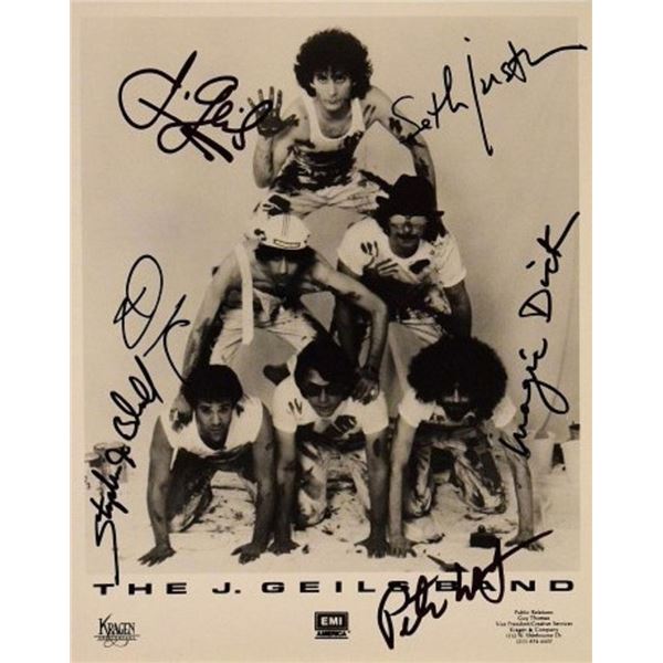 The J. Geils Band facsimile signed promo photo