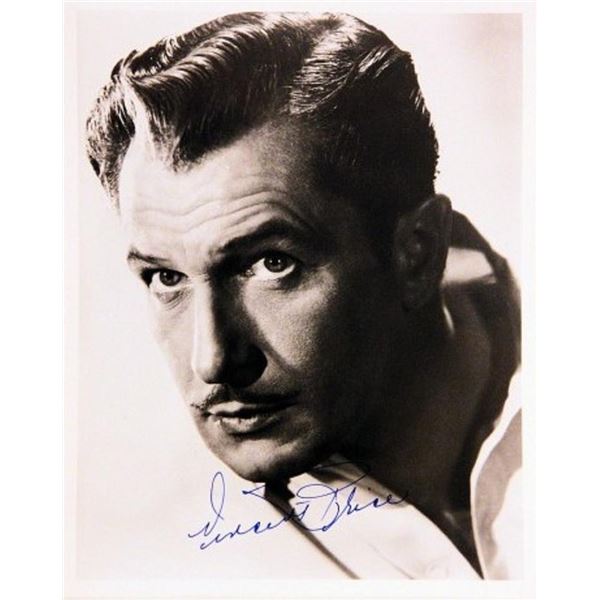 Vincent Price signed portrait photo