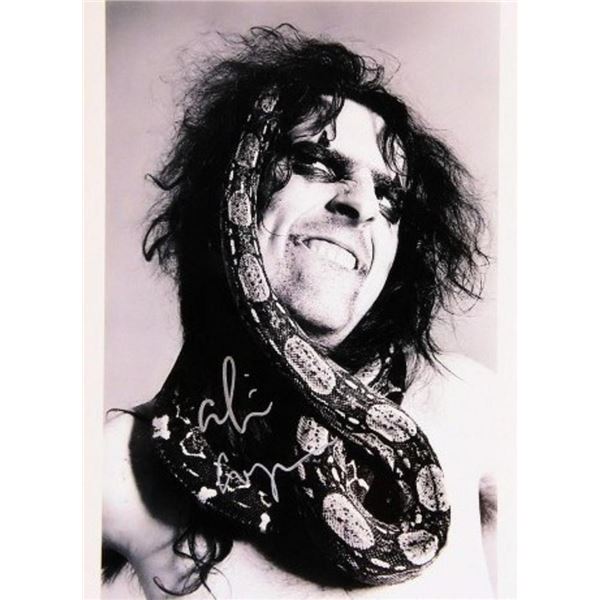 Alice Cooper facsimile signed promo photo