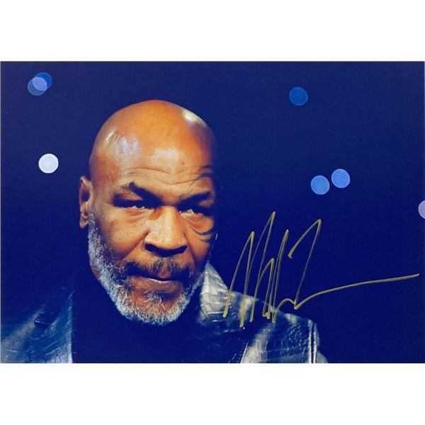 Mike Tyson facsimile signed photo