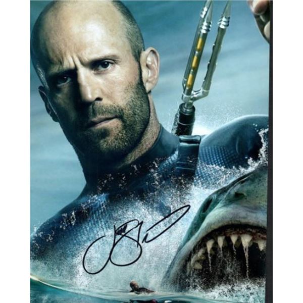 The Meg Jason Statham facsimile signed photo