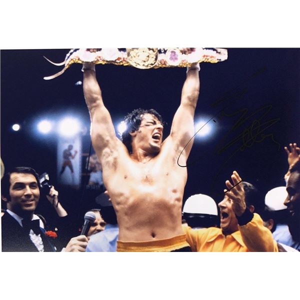 Rocky Sylvester Stallone facsimile signed movie photo