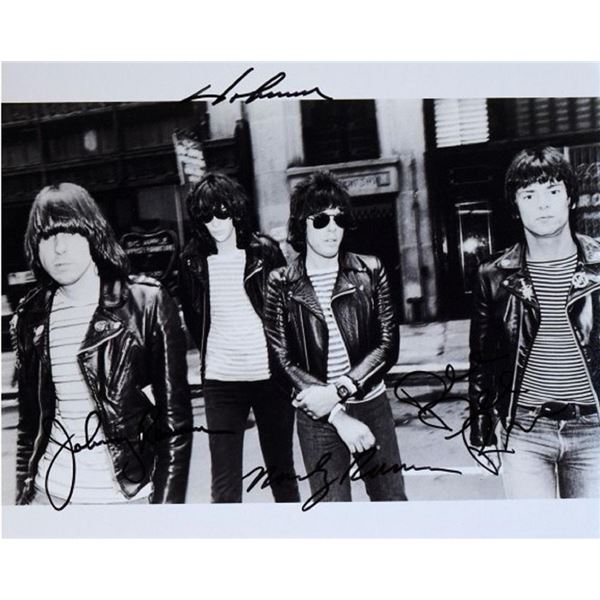 The Ramones facsimile signed promo photo