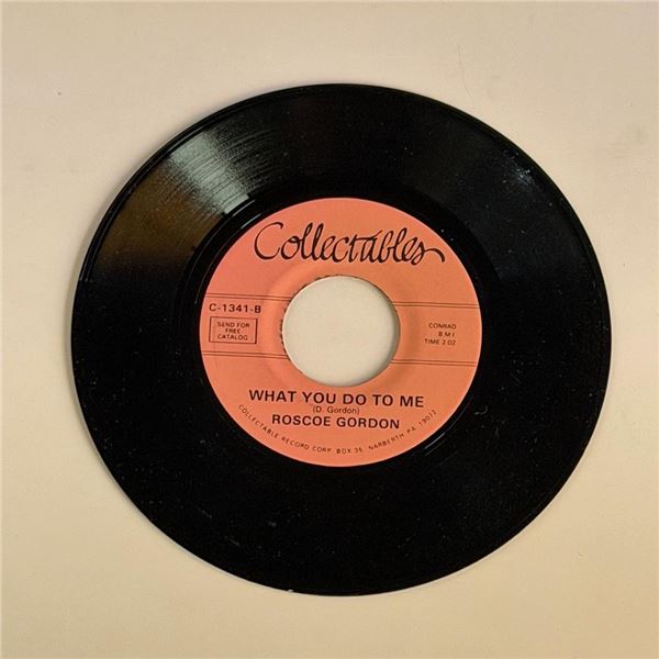 Roscoe Gordon What You Do to Me 45 Album