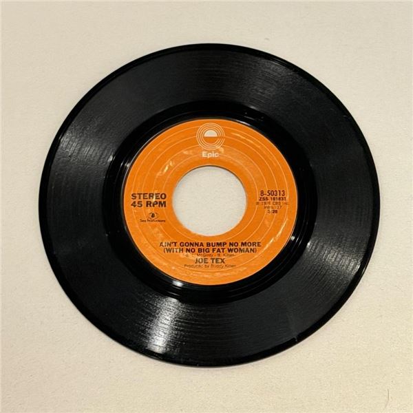Joe Tex Ain't Gonna Bump No More 45 Album