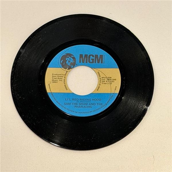 Sam The Sham and the Pharaohs Lil Red Riding Hood 45 Album