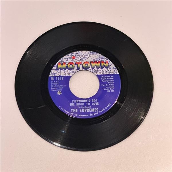 The Supremes Everybody's Got the Right to Love 45 Album