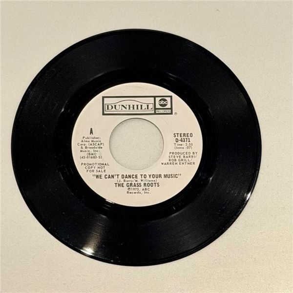 The Grass Roots We Can't Dance to Your Music 45 Album