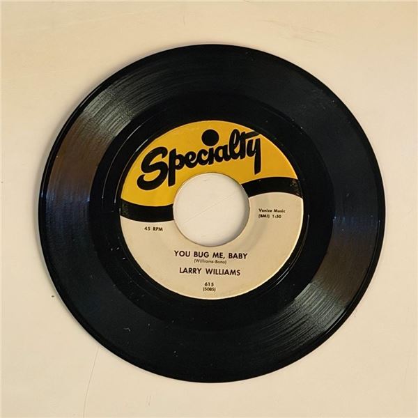 Larry Williams You Bug Me Baby 45 Album