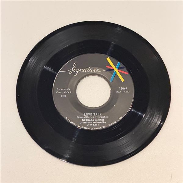 Barbara McNair Love Talk 45 Album