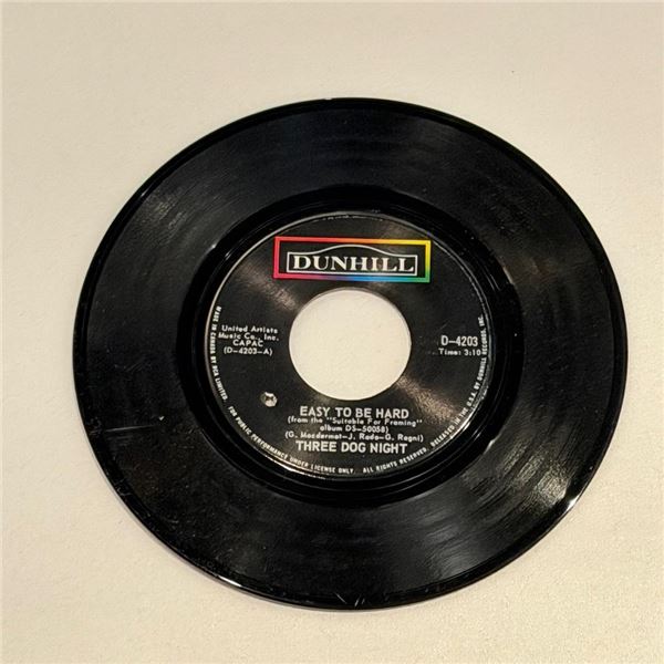 Three Dog Night Easy to Be Hard 45 Album