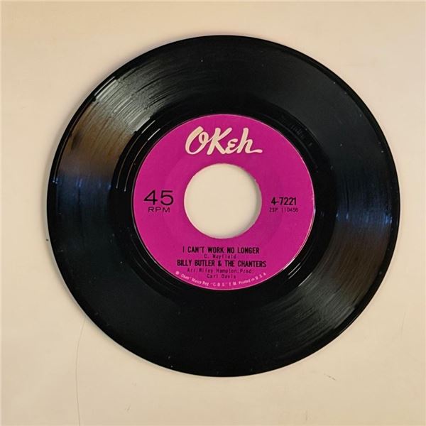 Billy Butler and The Chanters I Can't Work No Longer 45 Album