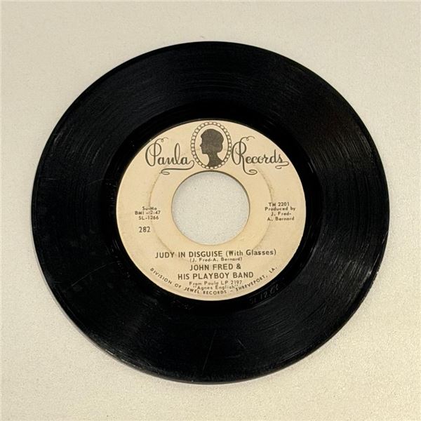 John Fred and His Playboy Band Judy In Disguise 45 Album