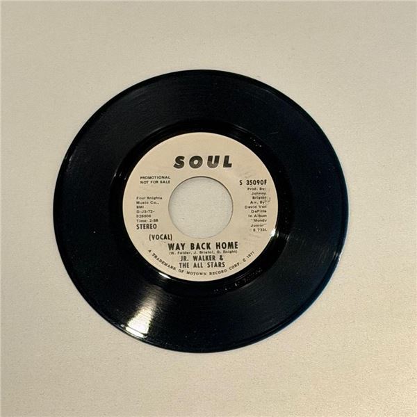 JR. Walker and the All Stars Way Back Home 45 Album