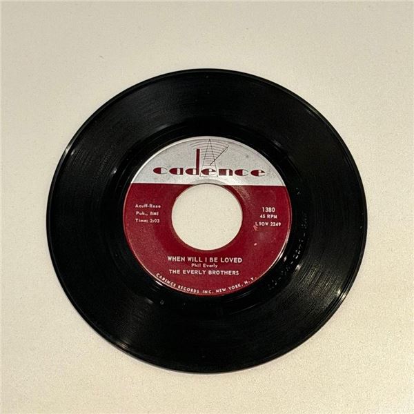 The Everly Brothers When Will I Be Loved 45 Album