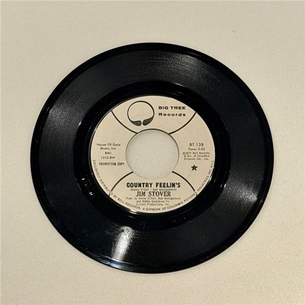 Jim Stover Country Feelin's 45 Album
