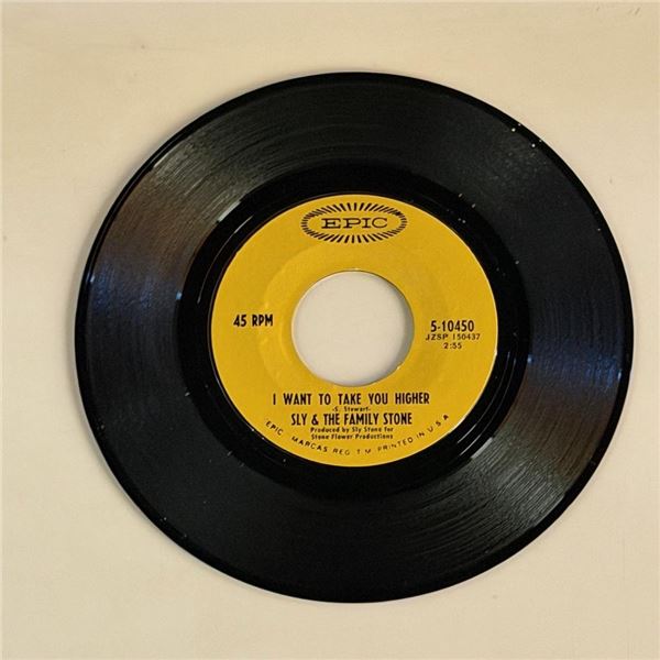 Sly and the Family Stone I Want to Take You Higher 45 Album
