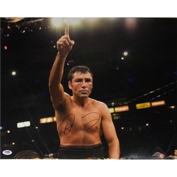 Oscar De La Hoya Signed 16x20 Matte Photo